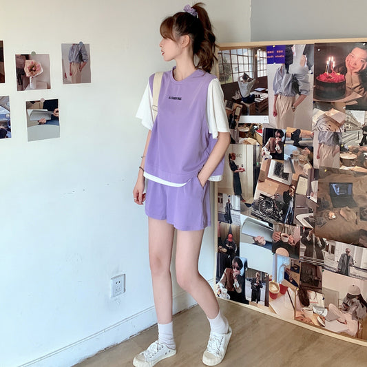 Two-piece sports casual wear