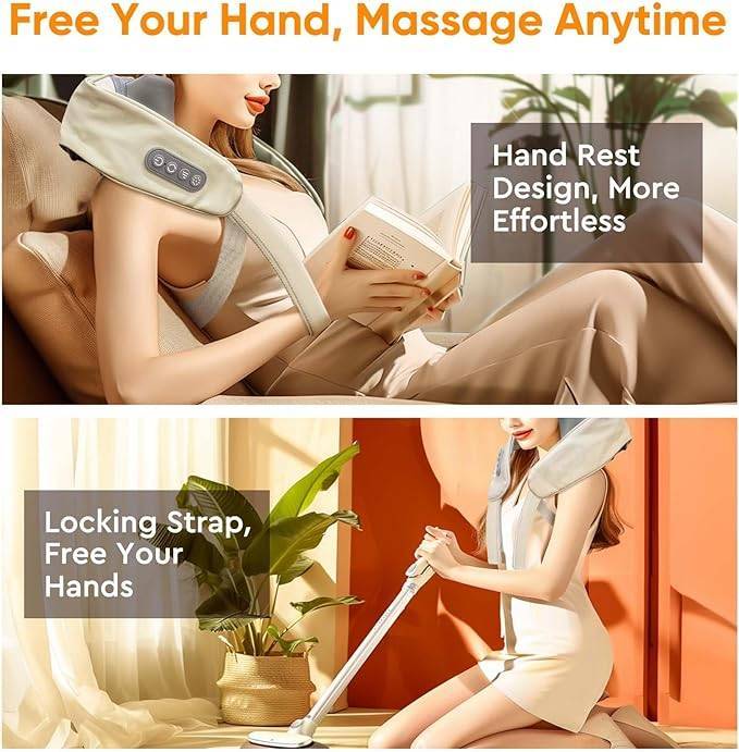 Electric Neck Massager With Heat - Neck And