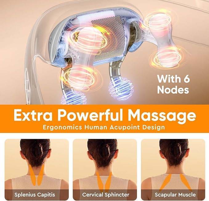 Electric Neck Massager With Heat - Neck And