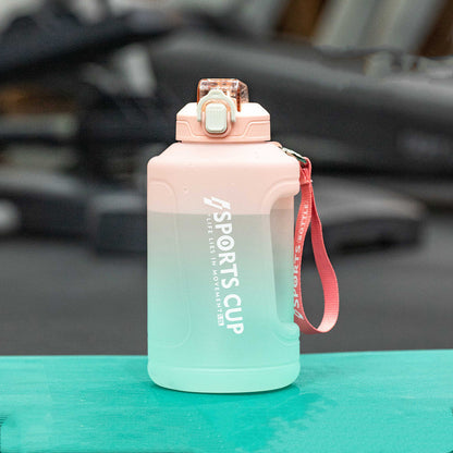 Extra Large Capacity  Cup With Straw Fitness