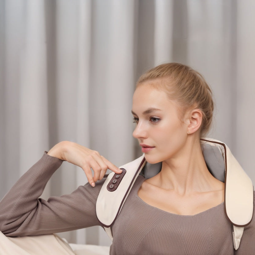 Electric Neck Massager With Heat - Neck And