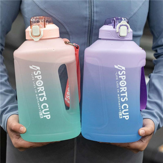 Extra Large Capacity  Cup With Straw Fitness